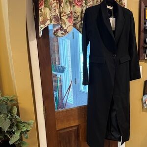 Commense Black Trench Coat